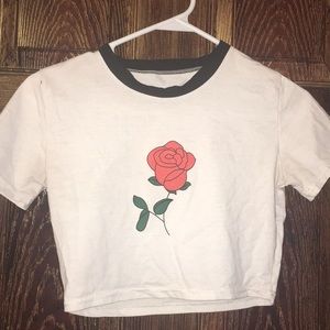 Rose crop top